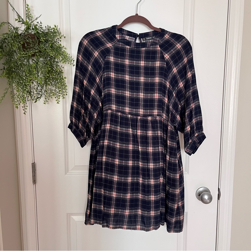 2/$15 🍓 Plaid Babydoll Dress